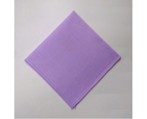 ORCHID - 100% Cotton Plain Pocket Square Handkerchief Hanky - For Hand Machine Embroidery Crochet - Men Women